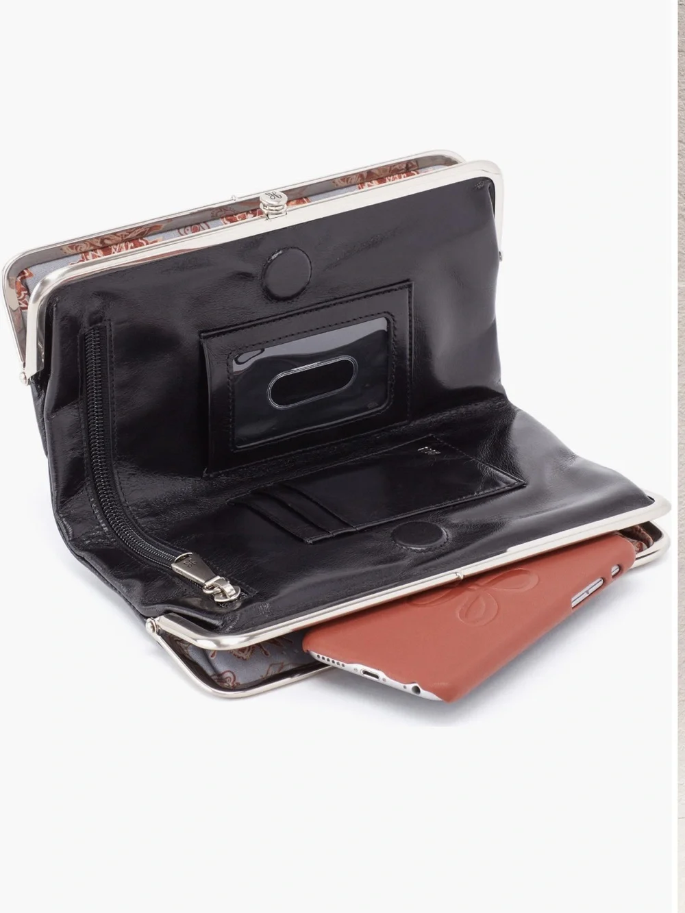 HOBO International Lauren Double Frame Clutch Wallet